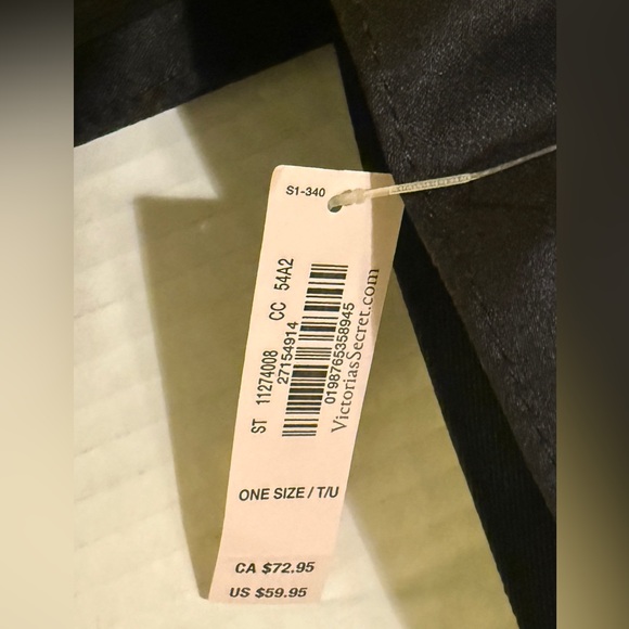 Victoria’s Secret Black Nylon Rhinestone Embellished Fashion Show 2025 Tote - Picture 3 of 8